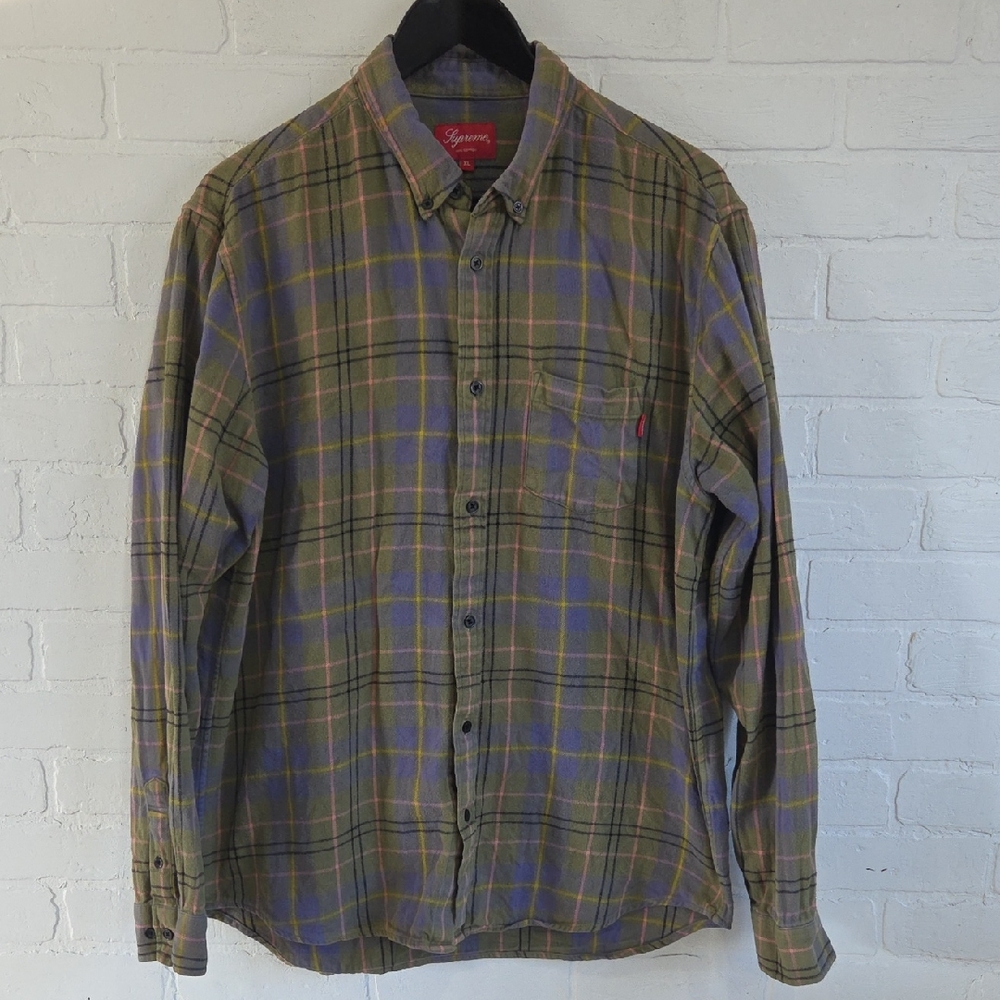 Supreme Multicolor Plaid Casual Shirt